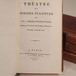 Couverture du livre Estimation du livre « théâtre et poésies fugitives. »