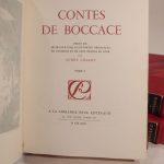 Couverture du livre Estimation du livre « contes de Boccace, ornés de 45 eaux-fortes originales en couleurs et de 100 dessins en noir par André Collot. »