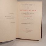 Couverture du livre Estimation du livre « la Guerre de 1870, par le Maréchal Comte de Moltke. Edition française par E. Jaeglé. Avec carte d’ensemble du théâtre de la guerre. »