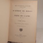 Couverture du livre Estimation du livre « surprise de Jersey en 1781. Prise de Capri en 1808. Préface de M. le Général Gouraud. »