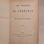Couverture du livre Estimation du livre &laquo;&nbsp;les Poésies de l&rsquo;enfance, par Mme Desbordes Valmore.&nbsp;&raquo;
