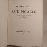 Couverture du livre Estimation du livre « rue Pigalle. Lithographies en couleurs de Vertès. »