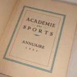 Couverture du livre Estimation du livre « académie des Sports. Annuaire 1931. »