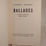 Couverture du livre Estimation du livre « ballades. Quatre bois gravés par Serge Fotinsky. »