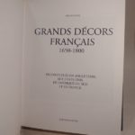 Couverture du livre Estimation du livre « grands décors français, 1650-1800. Reconstitués en Angleterre, aux Etats-Unis, en Amérique du Sud et en France. »