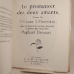 Couverture du livre Estimation du livre « le promenoir des deux amants. Orné de huit bois inédits, dessinés et gravés par M. Raphaël Drouart. »