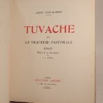 Couverture du livre Estimation du livre « tuvache, ou La tragédie pastorale. Roman illustré de 14 bois gravés par J. E. ZINGG. »