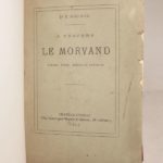 Couverture du livre Estimation du livre « a travers le Morvand. Moeurs, types, scènes et paysages. »