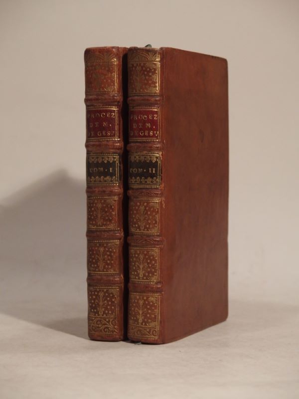 Couverture du livre Estimation du livre « recueil général des pièces contenues au procez (procès) de Monsieur le Marquis de Gesvres (Gèvres) et de Mademoiselle de Mascranni son Epouse. Nouvelle édition, augmentée de diverses pièces, et mises dans leur ordre. »