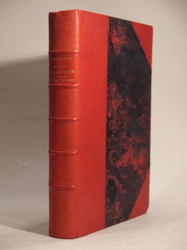 Couverture du livre Estimation du livre « les Moeurs et la Caricature en Allemagne, en Autriche, en Suisse. Avec préface de Champfleury. Ouvrage illustré de 4 planches en couleur, de 19 planches hors texte, de 314 vignettes, de portraits et de titres de journaux. Deuxième édition. »