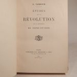 Couverture du livre Estimation du livre « etudes sur la Révolution dans le département de Seine-et-Oise. »