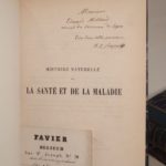 Couverture du livre Estimation du livre « histoire naturelle de la santé et de la maladie chez les végétaux et chez les animaux en général, et en particulier chez l’homme ; suivie du formulaire pour la nouvelle méthode de traitement hygiénique et curatif ; par F.-V. Raspail. Avec des figures sur bois dans le texte et dix-neuf planches gravées sur acier, d’après les dessins originaux et les premières gravures de son fils, F.-Benj. Raspail. Troisième édition, considérablement augmentée. »