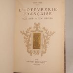 Couverture du livre Estimation du livre « l’Orfèvrerie française aux XVIIIe et XIXe siècles, par Henri Bouilhet, orfèvre. »