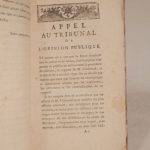 Couverture du livre Estimation du livre « appel au Tribunal de l’Opinion publique, du Rapport de M. Chabroud, et du Décret rendu par l’Assemblée nationale le 2 octovre 1790. Examen du Mémoire du Duc d’Orléans, et du Plaidoyer du Comte de Mirabeau, et nouveaux Eclaircissemens sur les crimes du 5 et du 6 octobre 1789. »