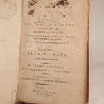 Couverture du livre Estimation du livre « the Elements of Euclid. Viz. The First Six Books, together with the Eleventh and Twelfth. The Errors, by which Theon, or others, have long ago vitiated these Books, are corrected, and some of Euclid’s Demonstrations are restored. Also the Book of Euclid’s Data, in like manner corrected. Bu Robert Simson, M. D. To this Eight Edition are also annexed Elements of Plain and Spherical Trigonometry. »