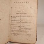 Couverture du livre Estimation du livre « the Elements of Euclid. Viz. The First Six Books, together with the Eleventh and Twelfth. The Errors, by which Theon, or others, have long ago vitiated these Books, are corrected, and some of Euclid’s Demonstrations are restored. Also the Book of Euclid’s Data, in like manner corrected. Bu Robert Simson, M. D. To this Eight Edition are also annexed Elements of Plain and Spherical Trigonometry. »