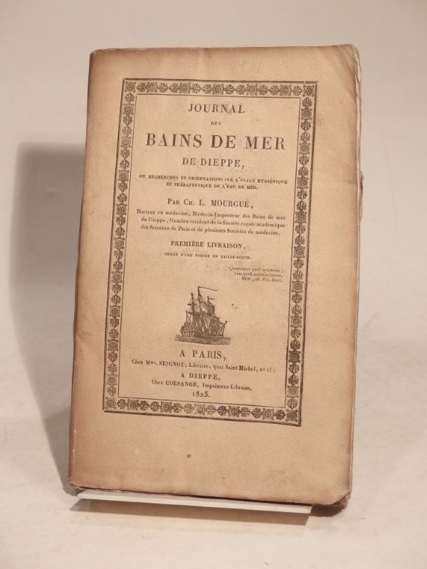 Couverture du livre Estimation du livre « journal des bains de mer de Dieppe, ou Recherches et observations sur l’usage hygiénique et thérapeutique de l’eau de mer. »