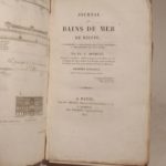 Couverture du livre Estimation du livre « journal des bains de mer de Dieppe, ou Recherches et observations sur l’usage hygiénique et thérapeutique de l’eau de mer. »