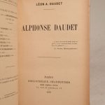Couverture du livre Estimation du livre « alphonse Daudet »
