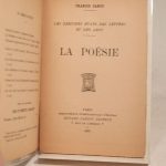 Couverture du livre Estimation du livre « les derniers états des Lettres et des Arts : La Poésie, par Francis Carco. »