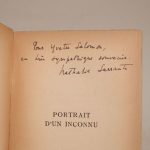 Couverture du livre Estimation du livre « portrait d’un inconnu. Préface de J.-P. Sartre. »