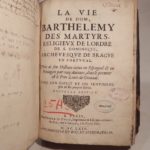 Couverture du livre Estimation du livre « la Vie de Dom Barthélémy des Martyrs, religieux de l’ordre de S. Dominique, archevesque de Brague en Portugal […]. Nouvelle édition. »