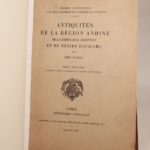 Couverture du livre Estimation du livre « antiquité de la région andine, de la République argentine et du désert d’Atacama. Mission scientifique G. de Créqui Monfort et E. Sénéchal de la Grange. »