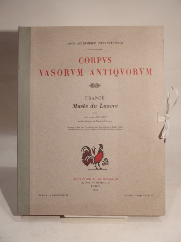 Couverture du livre Estimation du livre « corpus vasorum antiquorum. France : Musée du Louvre. France – Fascicule 33. Louvre – Fascicule 22 (1984) : IV Bd Style étrusque à figures rouges. »