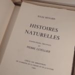 Couverture du livre Estimation du livre « histoires naturelles. Pointes-sèches originales de Pierre Letellier. »