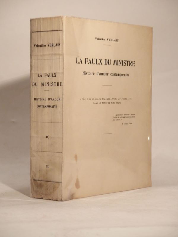 Couverture du livre Estimation du livre « la Faulx du Ministre. Histoire d’amour contemporaine. Avec nombreuses illustrations et portraits dans le texte et hors texte. »