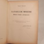 Couverture du livre Estimation du livre « la Faulx du Ministre. Histoire d’amour contemporaine. Avec nombreuses illustrations et portraits dans le texte et hors texte. »