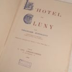 Couverture du livre Estimation du livre « l’Hôtel de Cluny. »