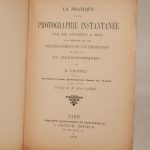 Couverture du livre Estimation du livre « la Pratique de la Photographie instantanée par les appareils à main. Avec méthode sur les agrandissements et les projections. Préface de M. Albert Londe. »