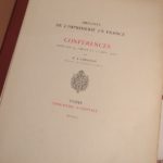 Couverture du livre Estimation du livre « origines de l’imprimerie en France. Conférences faites les 25 juillet et 17 août 1900 par M. A. Christian, directeur de l’Imprimerie nationale. »