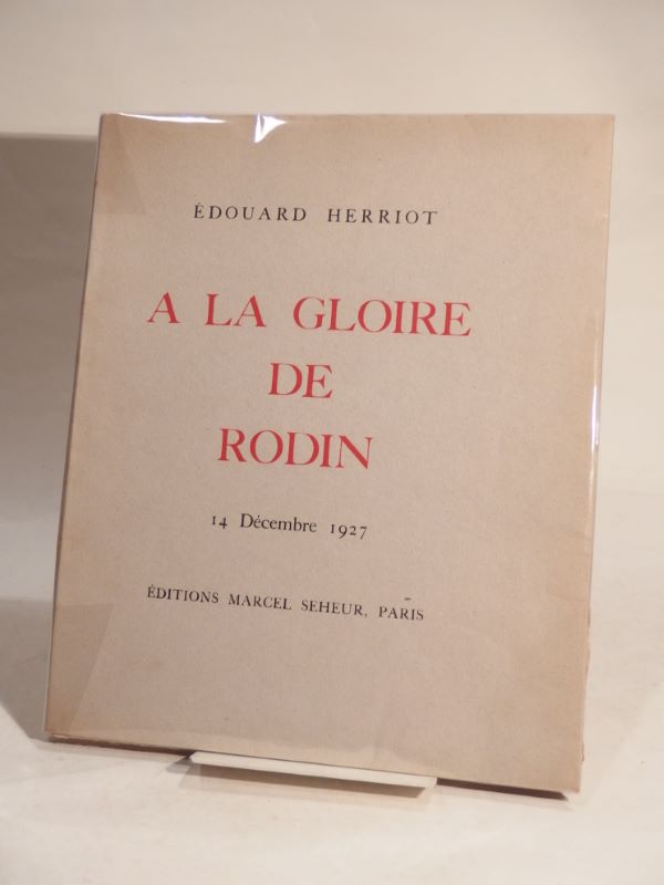 Couverture du livre Estimation du livre « a la gloire de Rodin. 14 décembre 1927. »