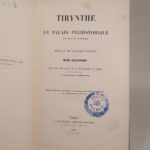 Couverture du livre Estimation du livre « tirynthe. Le palais préhistorique des rois de Tyrinthe. Résultat des dernières fouilles par Henri Schliemann. Avec une préface de M. le professeur F. Adler et des contributions de M. Docteur W. Dörpfeld. »