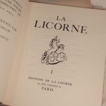 Couverture du livre Estimation du livre « la Licorne. I : Printemps 1947. II : Hiver 1948. III : Automne 1948. »
