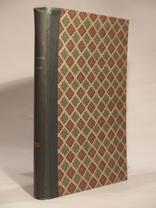 Couverture du livre Estimation du livre « almanach héraldique et drôlatique pour l’année 1885, par le Chevalier de Crollalanza fils. Deuxième année. »