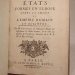 Couverture du livre Estimation du livre « etats formés en Europe après la chute de l’Empire romain en Occident. »