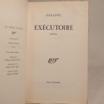 Couverture du livre Estimation du livre « exécutoire. Poèmes. »