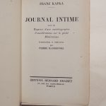Couverture du livre Estimation du livre « journal intime, suivi de Esquisse d’une autobiographie, Considérations sur le péché, Méditations. Introduction et traduction de Pierre Klossowski. »