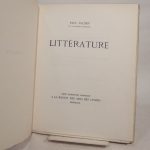 Couverture du livre Estimation du livre « littérature »