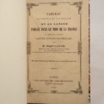 Couverture du livre Estimation du livre « tableau historique et littériare de la langue parlée dans le Midi de la France et connue sous le nom de langue romano-provençale. »