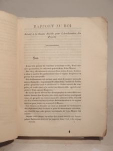 Estimation Sciences Humaines - Couverture du livre Estimation du livre « rapport au roi relatif à la Société royale pour l’émélioration des prisons (9 avril 1819). »