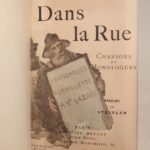 Couverture du livre Estimation du livre « dans la rue. Chansons et monologues. Dessins de Steinlen. Edition définitive. »