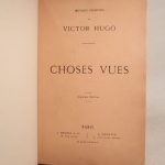 Couverture du livre Estimation du livre « choses vues. »