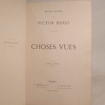 Couverture du livre Estimation du livre « choses vues. »