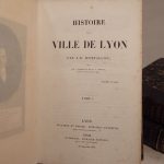 Couverture du livre Estimation du livre « histoire de la ville de Lyon. »