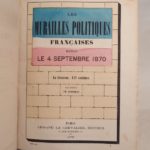 Couverture du livre Estimation du livre « les Murailles politiques françaises, depuis le 18 juillet 1870 jusqu’au 25 mai 1871. Affiches françaises et allemandes. T1 : La Guerre, La Commune – Paris, Province. »