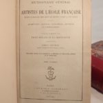 Couverture du livre Estimation du livre « dictionnaire général des artistes de l’Ecole française depuis l’origine des arts du dessin jusqu’à nos jours. Architectes, peintres, sculpteurs, graveurs et lithographes. Tome 1, Tome 2, Supplément. »